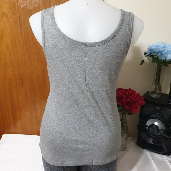 Between the Flags (BTF) AU-14 Gray Sleeveless Singlet Top Tee 100% Cotton NWOT - Picture 6 of 10